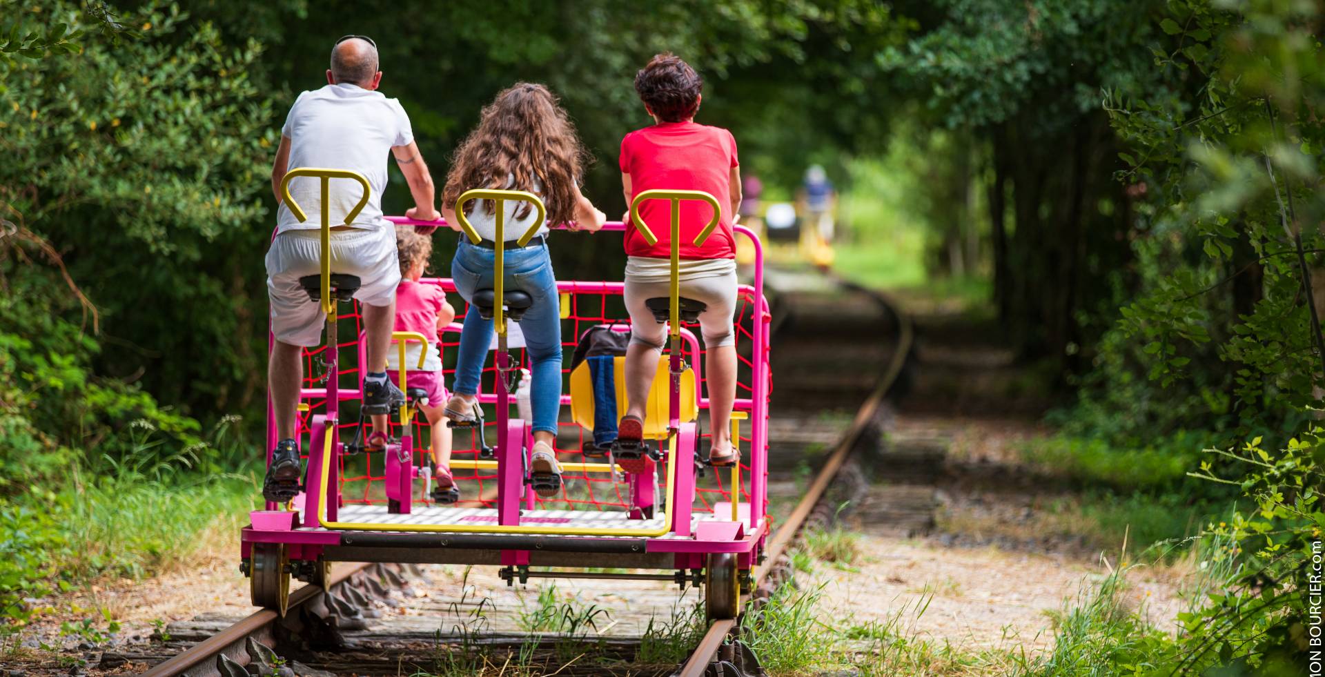 Vélo rail activité familliale