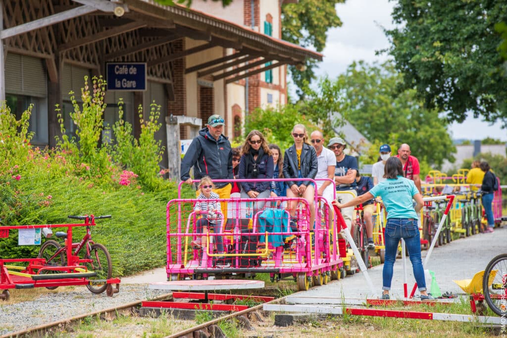 La gare vélo rail de Médréac en Ille-et-Vilaine (35)