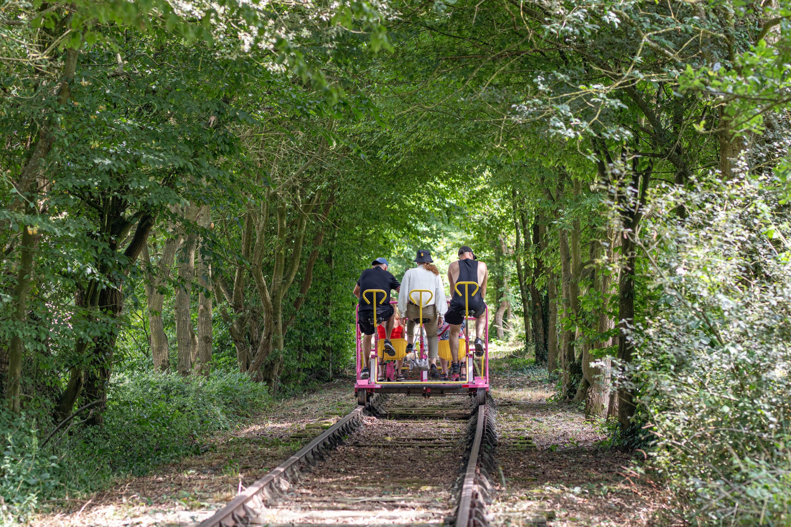 Vélo-rail sur les parcours