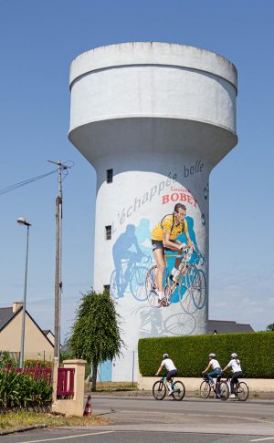 Fresque Louison Bobet St-Méen-le-Grand © Noella Pennanech